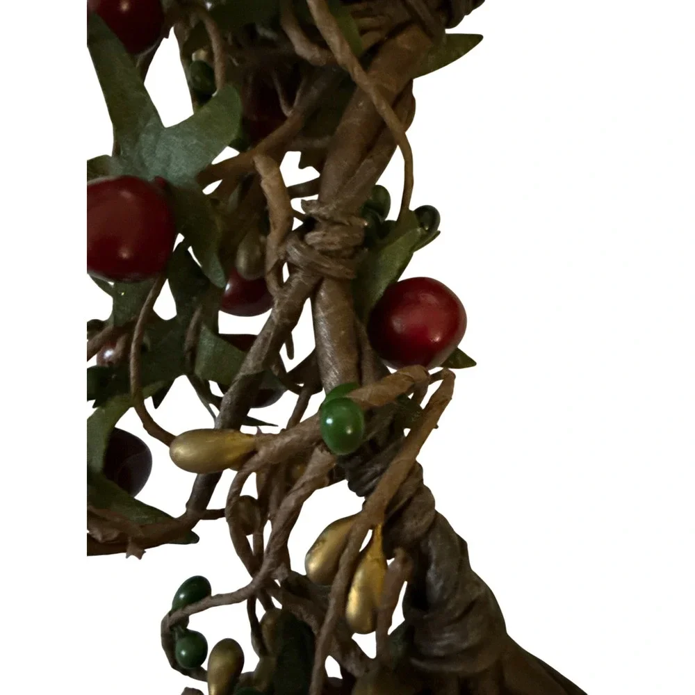 Pip Berry Candle Ring Wreath Rustic Farmhouse Decor‎